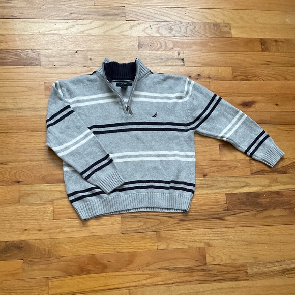 Boys Nautica Long Sleeved  Knit ¼ Zip Pullover - Picture 3 of 4